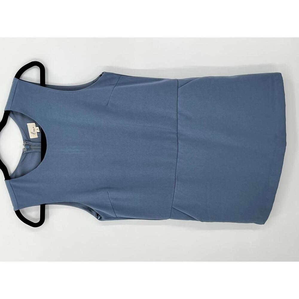 Minimalist Blue‎ Sleeveless Dress Medium Lightweight Lena